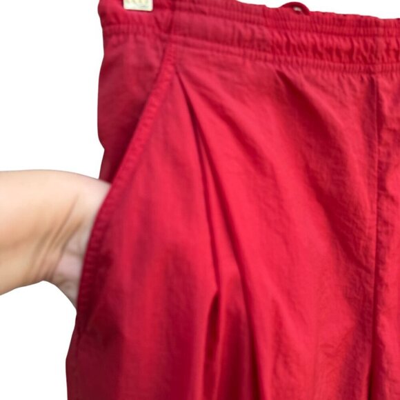 Nike Vintage Mens Red Elastic Waist Lightweight Ankle Zip Pockets Joggers Pants - Picture 4 of 11